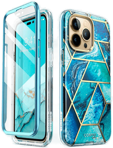 Supcase Cosmo Deksel iPhone 14 Pro Max Ocean Blue
