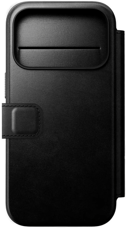 Nomad Modern Horween skinn-foldeveske iPhone 17 Pro - Svart