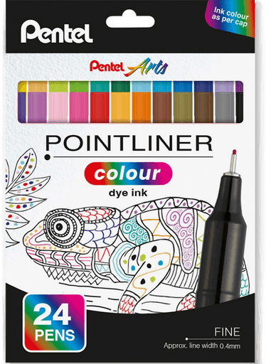 Pentel Pointliner 24-sett