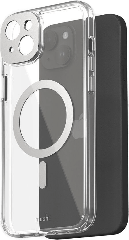 Moshi iGlaze iPhone 15 Plus - Lunar Silver