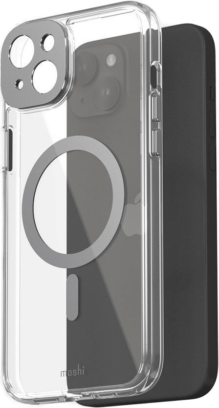 Moshi iGlaze iPhone 15 Plus - Meteorite Grey