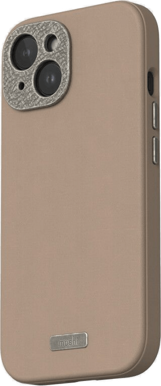 Moshi Napa Deksel iPhone 15 - Woodsmoke Brown