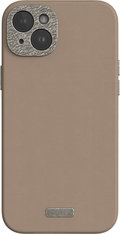 Moshi Napa iPhone 15 Plus - Woodsmoke Brown