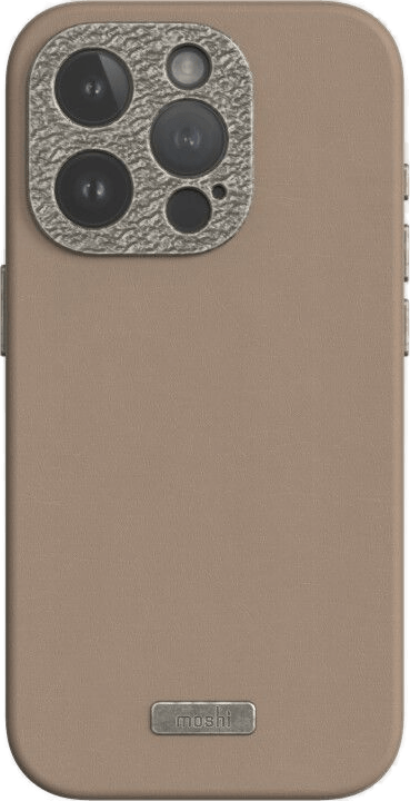 Moshi Napa iPhone 15 Pro - Woodsmoke Brown
