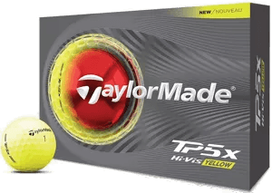 Taylormade TP5x Golfball Gul