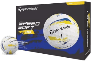 Taylormade Speedsoft Golfball Gul/blå
