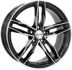Monaco RR8M Gloss Black  Polished 8x18 5/112 ET30 B66.5