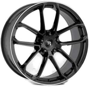 Rseries R14 Black Polish 9.5x21 5/112 ET31