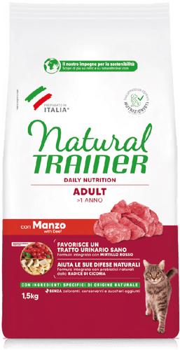 Trainer Natural Cat Adult med oksekroketter 9 kg