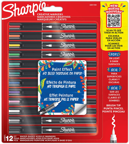 Sharpie Creative Marker Brush Tip 12-pk