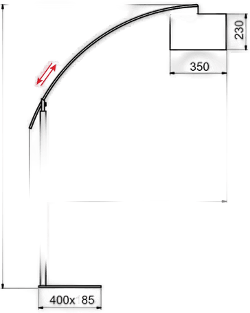 Aluminor Rainbow gulvlampe