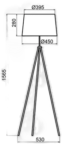 Aluminor Tropic gulvlampe