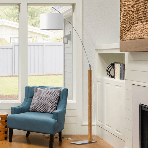 Aluminor Rainbow gulvlampe eik/krom