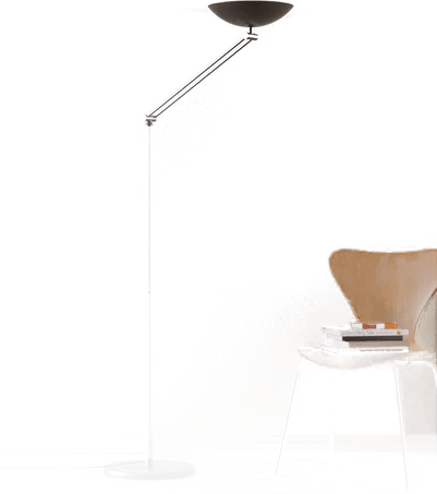 Aluminor LED-gulvlampe Lib V, svart