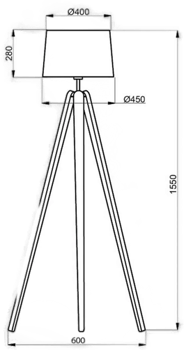 Aluminor Essence trebeint lampe