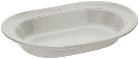 Staub Fat Ovalt White Truffle 25 cm