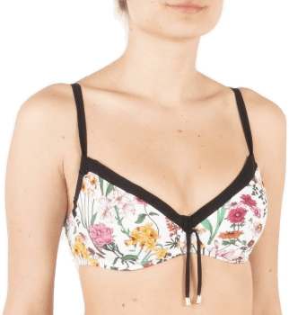 Chantelle Flowers Bikini Bra Hvit