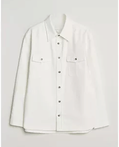 Apc Brushed Cotton Overshirt White