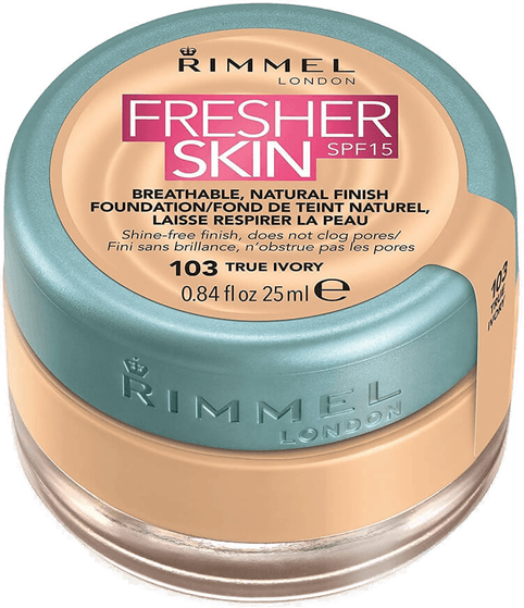 Rimmel Fresher Skin Foundation 103 True Ivory