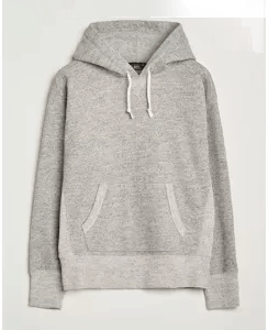 Rrl Hooded Pullover Athletic Grey Heather
