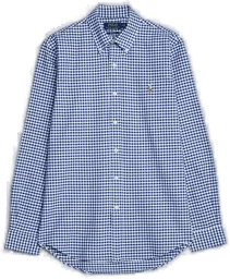 Ralph Lauren Custom Fit Oxford Skjorte Blue/White