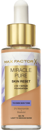 Max Factor Miracle Pure Skin Reset 2 In 1 Serum Foundation 80.5 Medium Warm