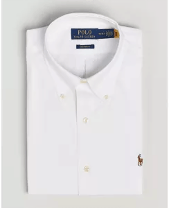 Ralph Lauren Custom Fit Oxford Skjorte Hvit