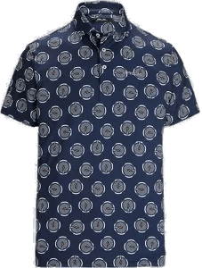 Ralph Lauren Tailored Fit Gball Pique Navy