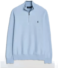 Polo Ralph Lauren Half Zip Office Blue