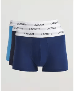 Lacoste 3-Pack Stretch Cotton Trunks