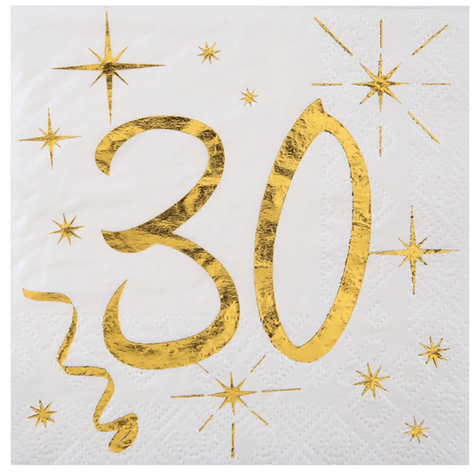 Santex Servietter 30 Gull 20-pakning