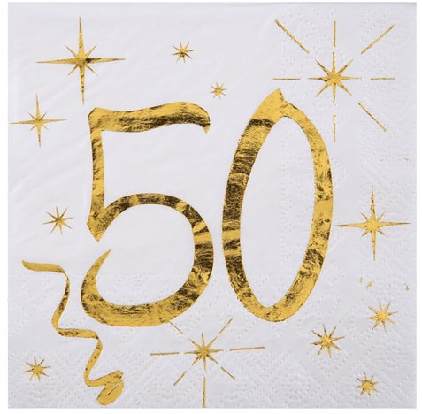 Santex Servietter Gull 20-pakning