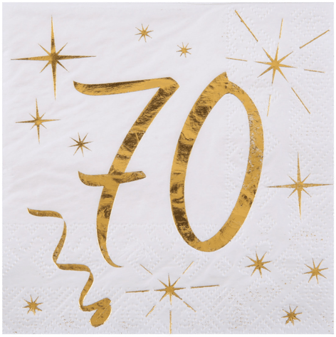 Santex Servietter 70 Gull - 20-pakning