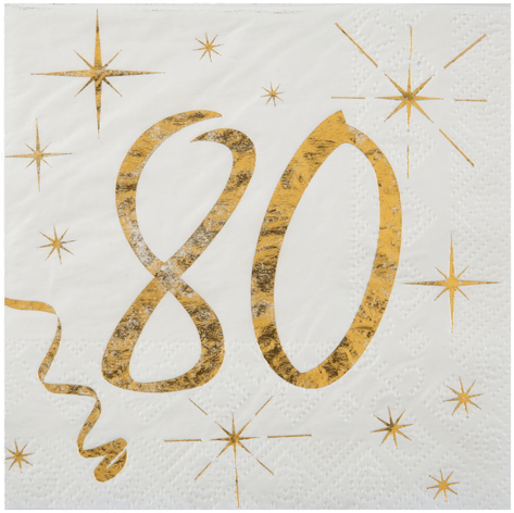 Santex Servietter 80 Gull 20-pakning