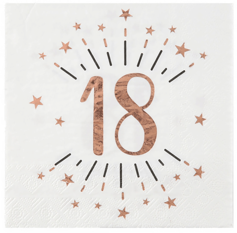 Santex Servietter Sparkling Roségull 18