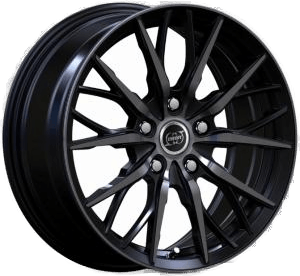 INFINY Spike Bright Black Machined Face Black Lip 8x19 5/112 ET35 B73.1