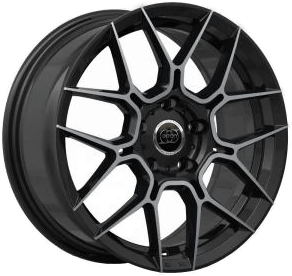 INFINY Traxx Bright Black Machined Face 7.5x17 5/112 ET35 B66.6