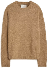 Amì Signature Alpaca Sweater Camel
