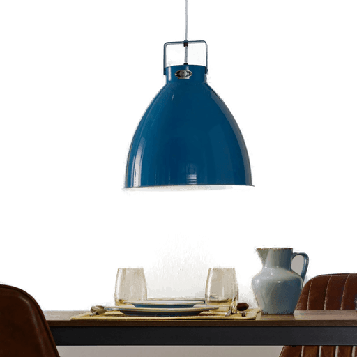 Jieldé Augustin A360 hengelampe, blank lyseblå