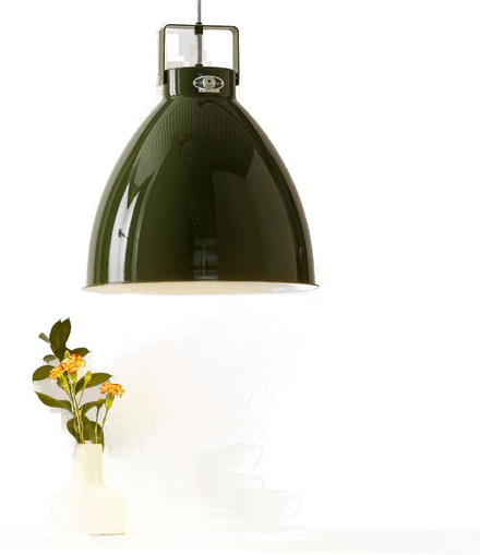 Jieldé Augustin A360 hengelampe, olivengrønn