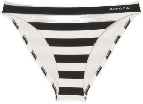 Marc O’Polo Stripe Bikini Brief Hvit/Svart