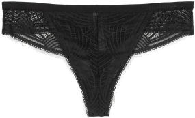 Marc O’Polo Lace String Truser Svart