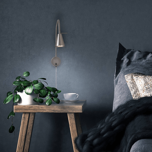 Briloner LED-vegglampe Tusa, nikkel