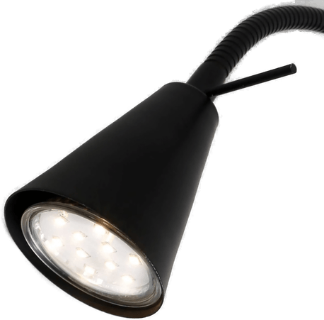 Briloner LED-vegglampe Tusa, svart, 45 cm