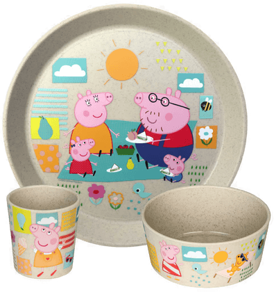 Koziol Connect barneservise 3 deler Greta Gris