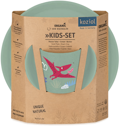 Koziol Connect barneservise 3 deler Dinosaur