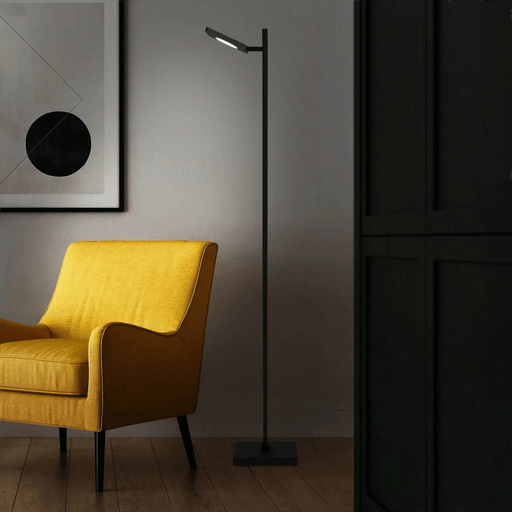 Näve LED-gulvlampe Lupa svart 135 cm