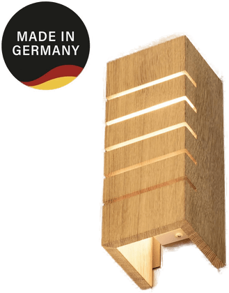 Fischer & Honsel Shine-Wood vegglampe E14 eik/hvit