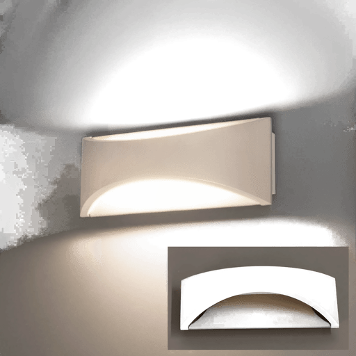 Fischer & Honsel LED-vegglampe Rio, greige/sandfarget