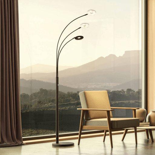 Fischer & Honsel LED-gulvlampe Dent 185 cm